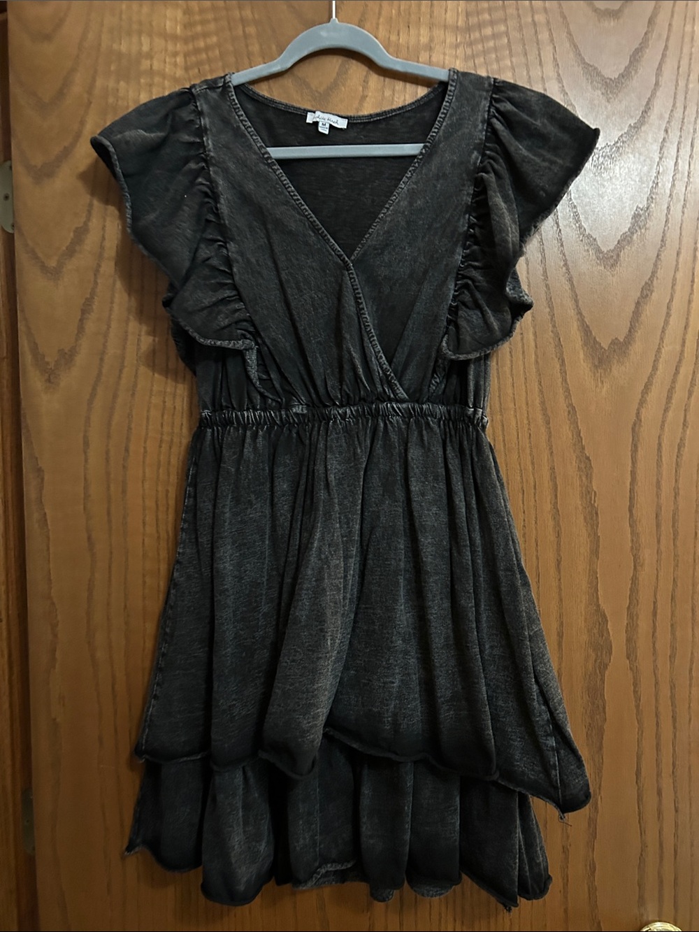 White Birch Washed Black Dress